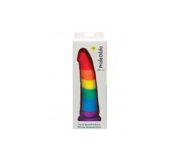   Pride Dildo Realistic Silicone Rainbow  